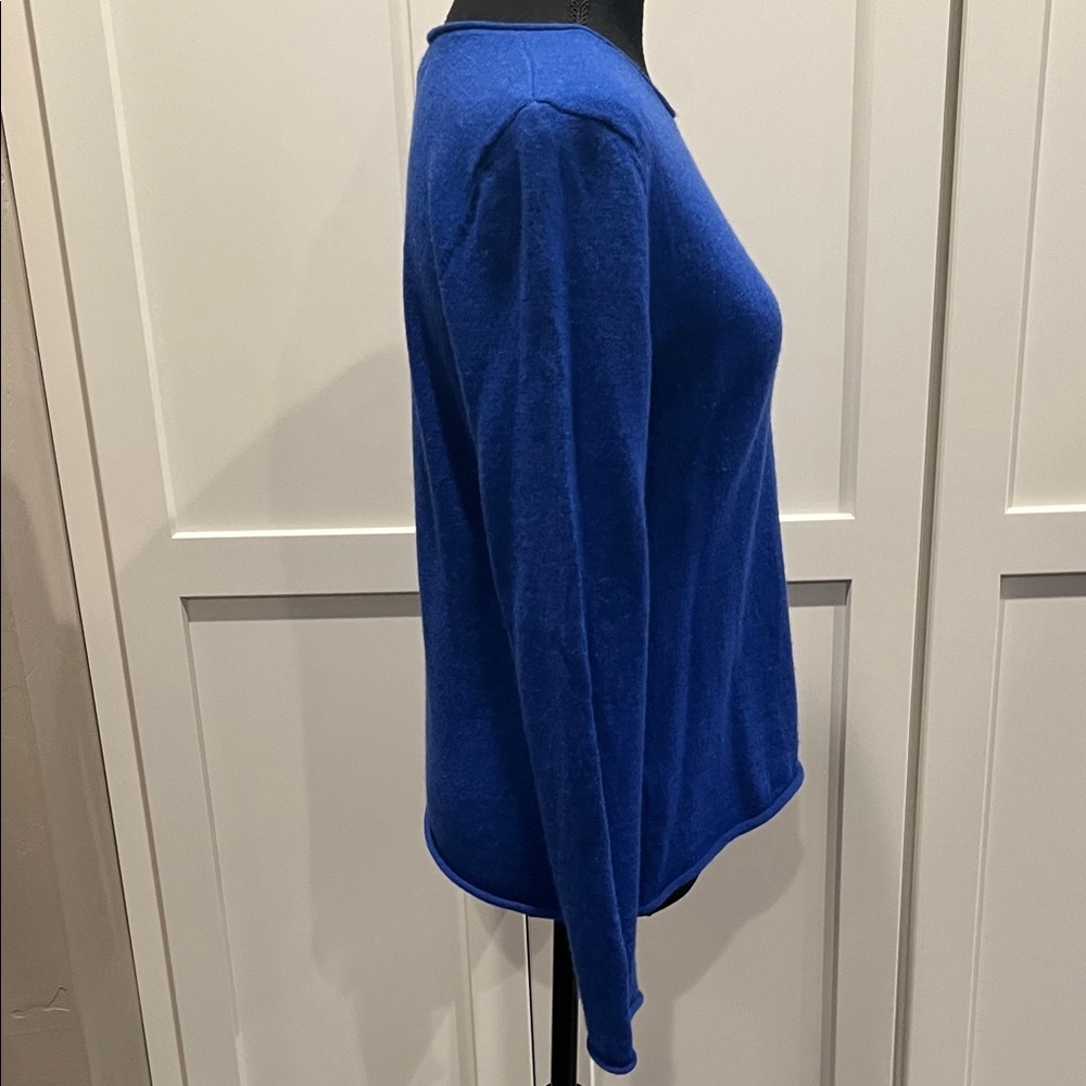 Carole Little Royal Blue Long Sleeve Wool Sweater Size S - Picture 4 of 6